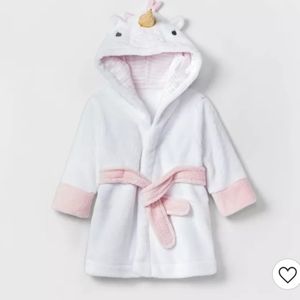 NWT infant unicorn bath robe 6-9 mo